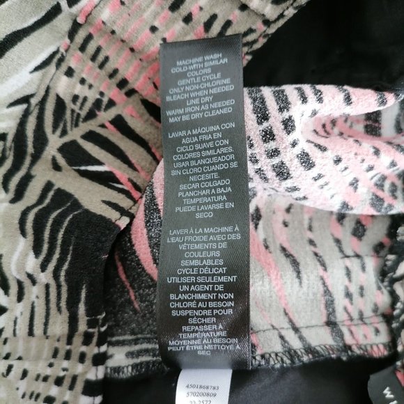 White House Black Market Womens Multicolor Wide Leg Floral Croped pants Size 10 - Picture 7 of 7